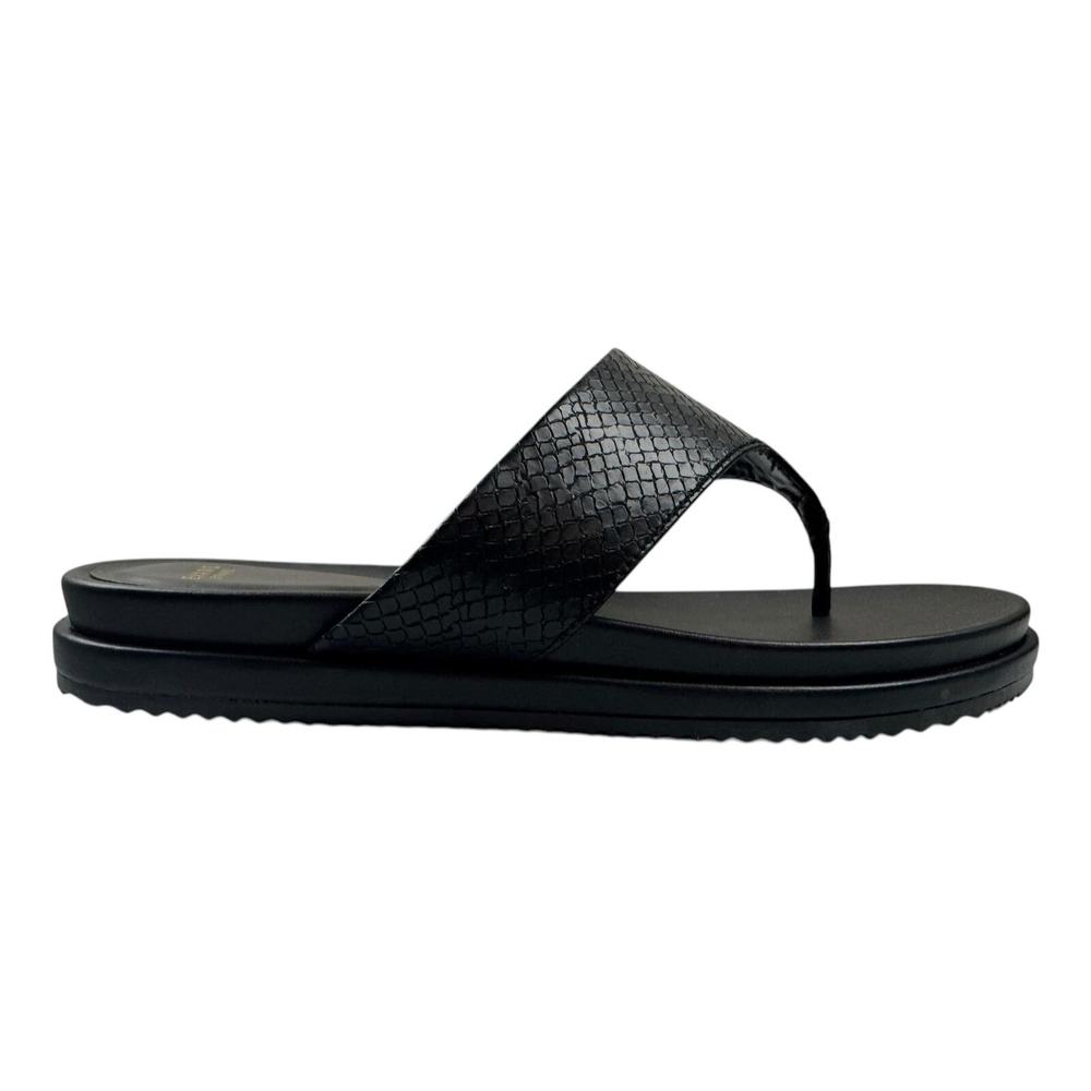 EVANS Women's Sandal‎ Slip ON Dusty, Black, 10 Wide